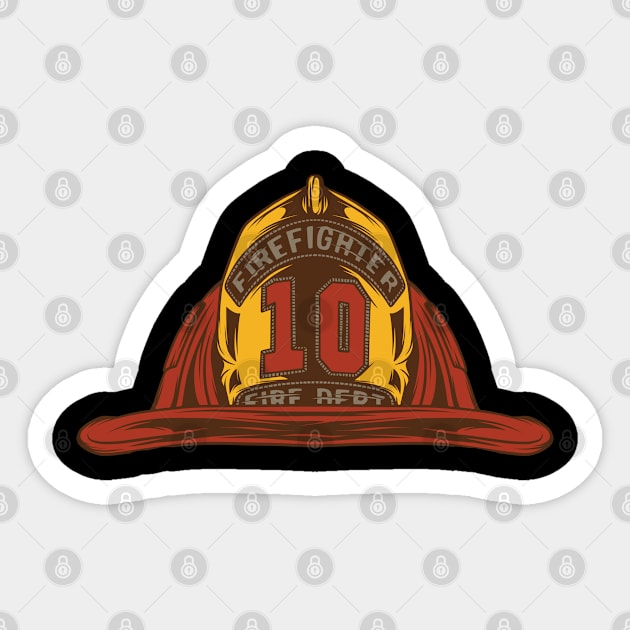 Fire helmet USA Sticker by ShirtyLife